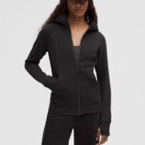 NWT Lululemon Black Full Zip Scuba Hoodie Sz. 10